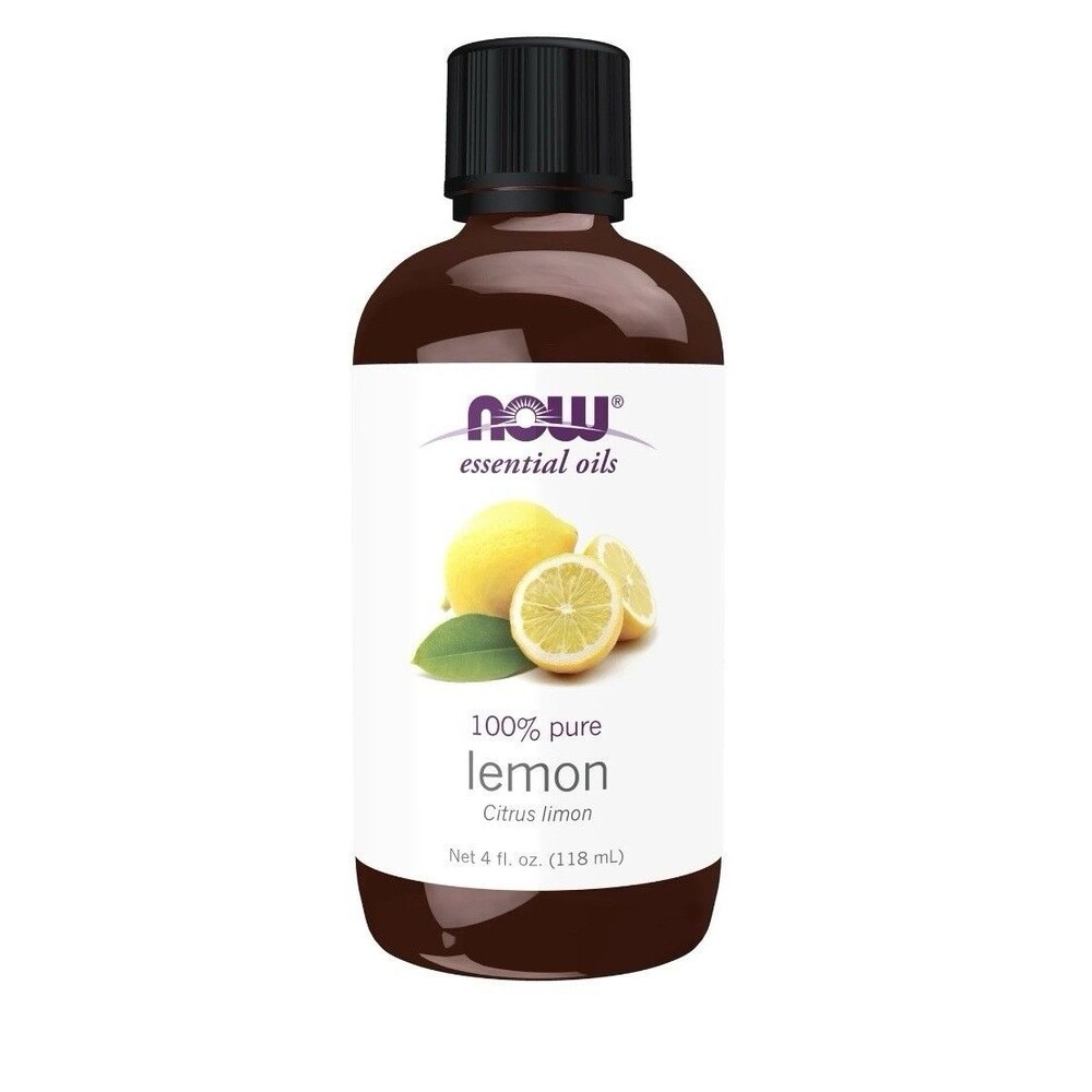 NOW Essential Oils Lemon Oil 100% Pure 4 fl oz 118mL Citrus Limon New